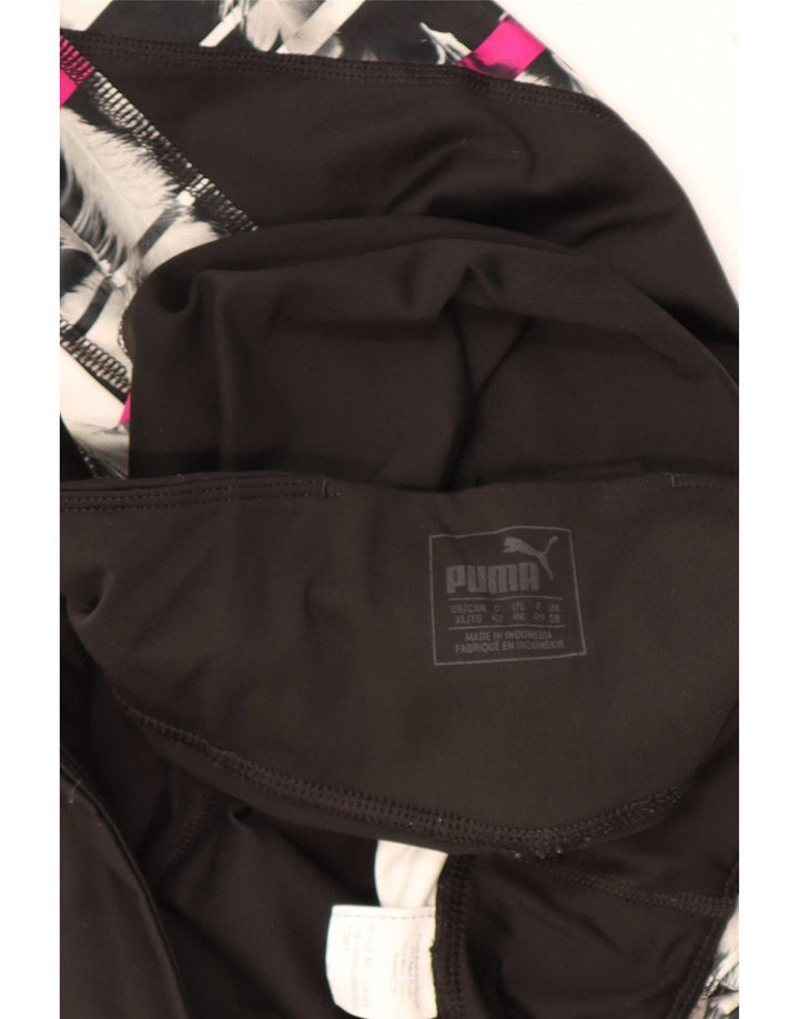 Puma Leggings para mujer ES 40 XL Negro Geométrico