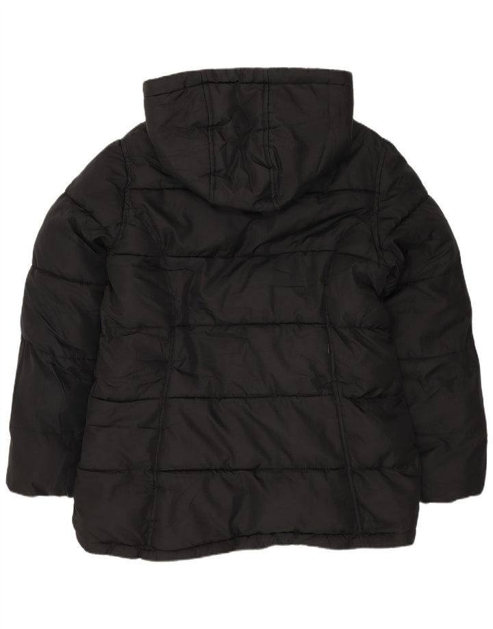 Reebok Chaqueta Acolchada Reversible con Capucha para Mujer UK 44 Mediano Negro Poliéster