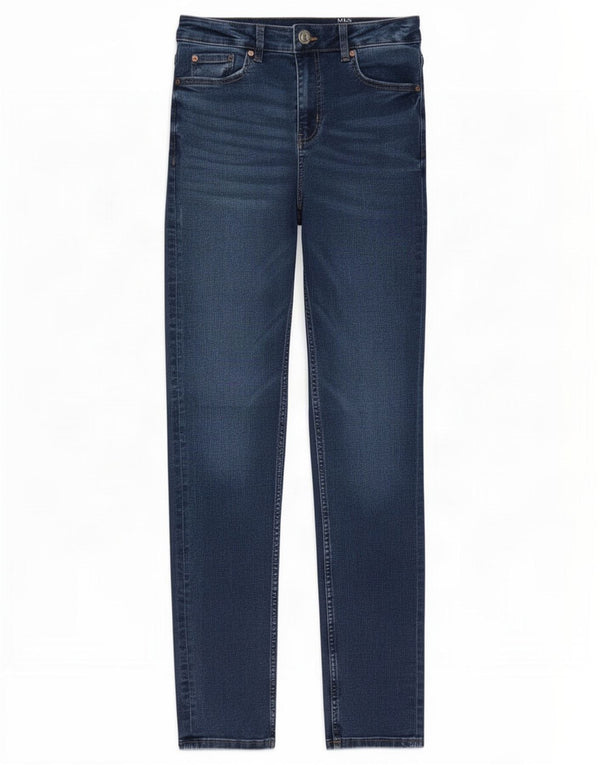 Marks & Spencer Jeans Lily Slim para Mujer UK 10 Small W27 L30 Algodón Azul