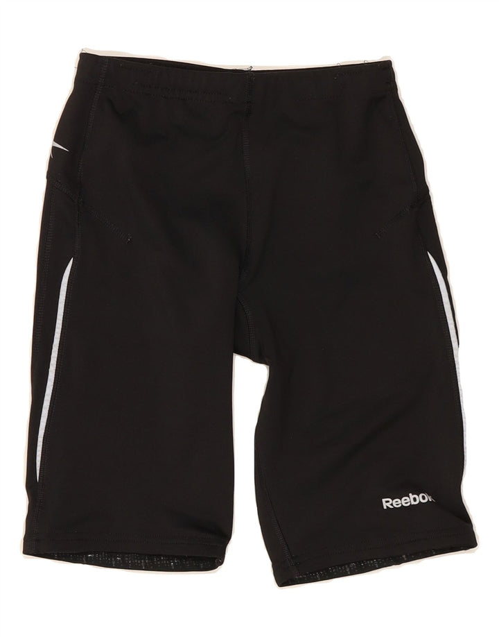 REEBOK Womens Sport Shorts UK 6 XS  Black Polyester Vintage Reebok and Second-Hand Reebok from Messina Hembry 
