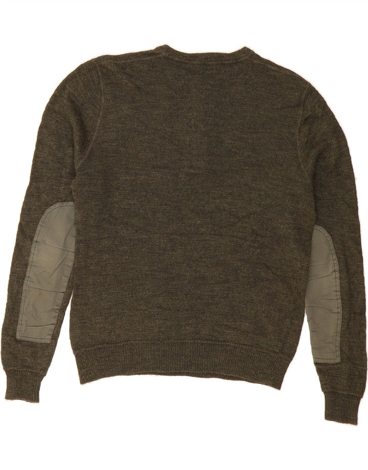 J. CREW Womens Crew Neck Jumper Sweater UK 14 Medium Green Wool Vintage J. Crew and Second-Hand J. Crew from Messina Hembry 