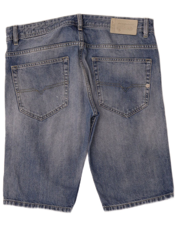 Diesel Shorts De Mezclilla Desgastados Para Hombre W32 Algodón Azul Medio