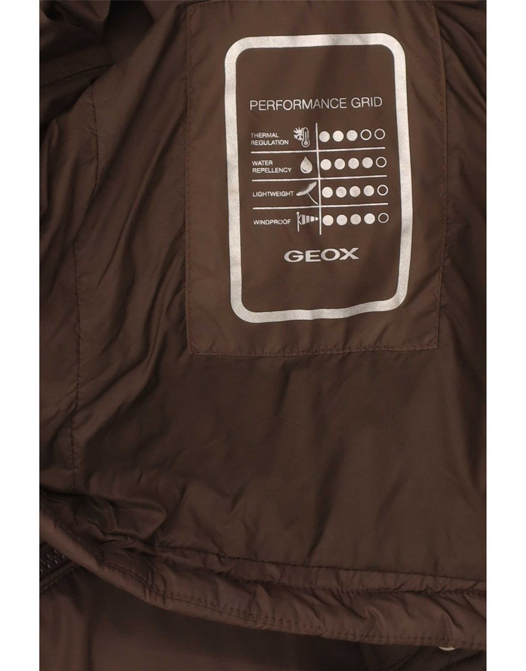 Geox - Chaqueta acolchada de corte regular para hombre, talla 38, color marrón medio
