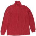 Lotto Hombre Jersey De Forro Polar Con Cremallera Y Cuello Medio Poliéster Rojo