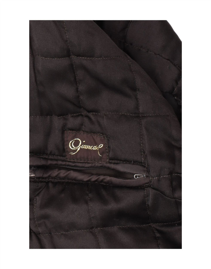 Vintage hombres chaqueta de cuero Reino Unido 40 grande negro