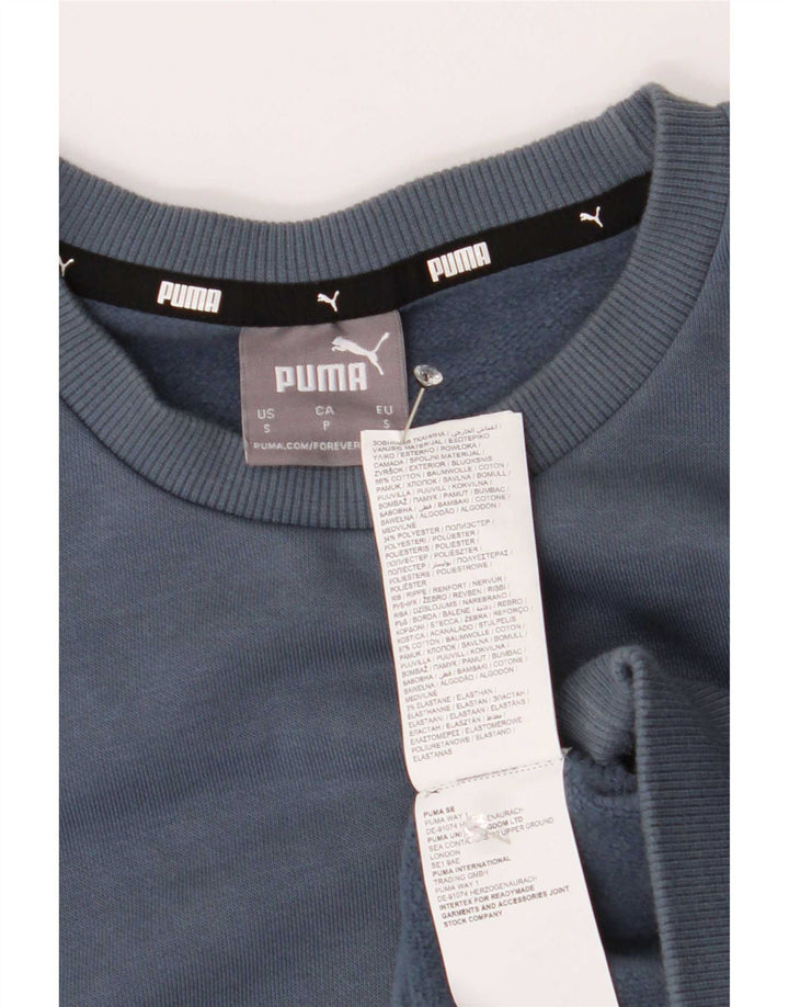 Puma Hombre Sudadera Jumper Small Azul Algodón
