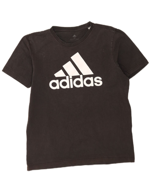 Adidas - Camiseta gráfica para hombre, talla mediana, algodón negro