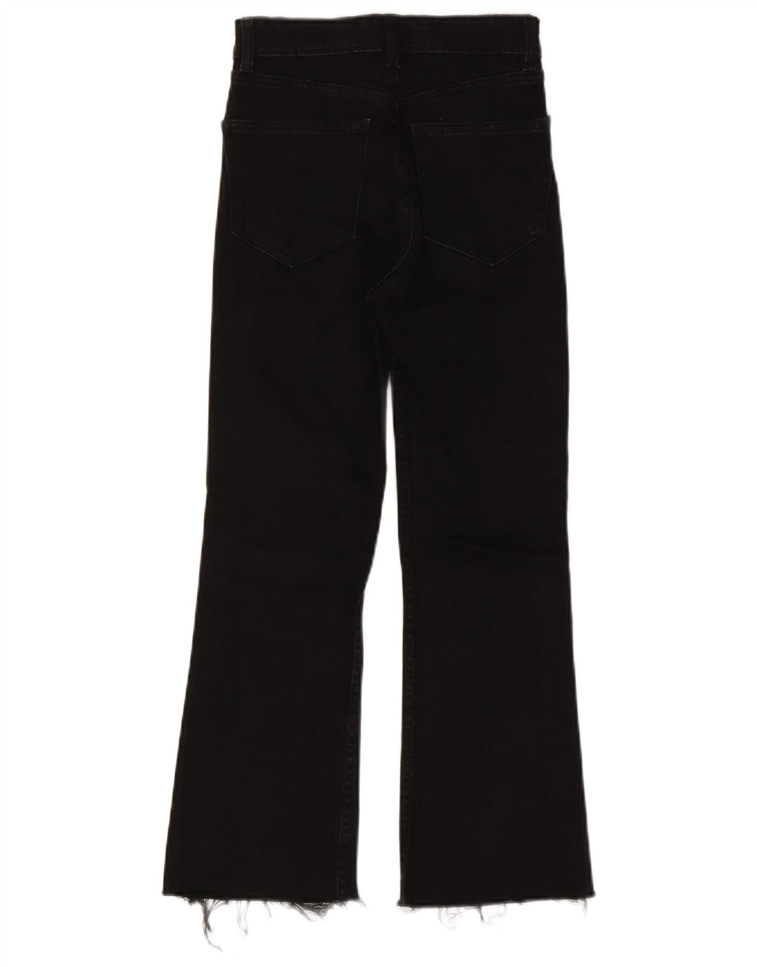 Zara Vaqueros Bootcut Mujer EU 34 2XS W24 L24 Algodón Negro