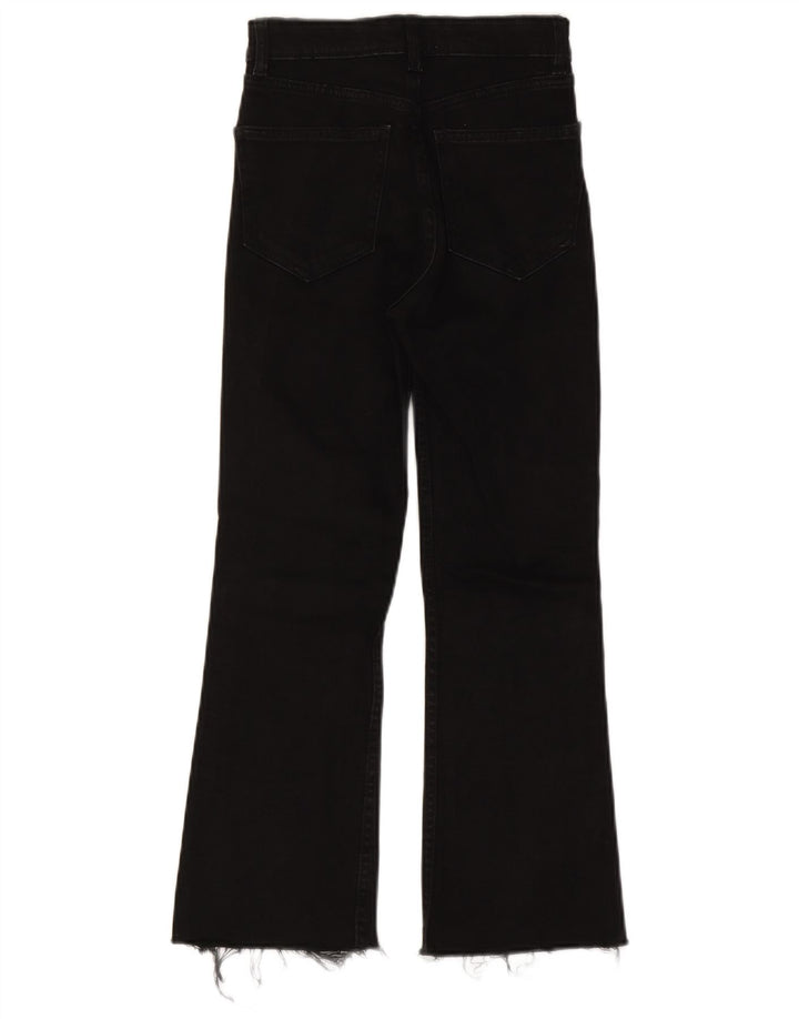 Zara Vaqueros Bootcut Mujer EU 34 2XS W24 L24 Algodón Negro