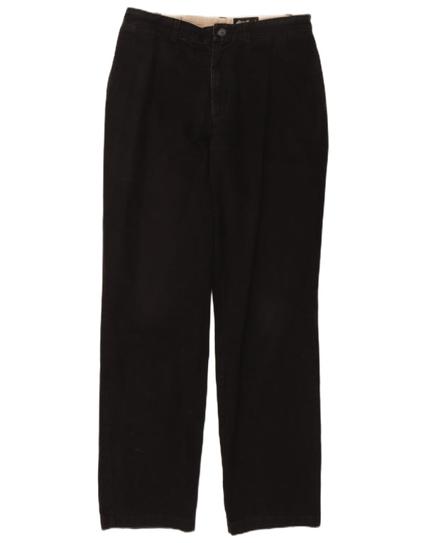 Eddie Bauer Pantalones chinos de corte clásico para hombre W34 L34 Algodón negro