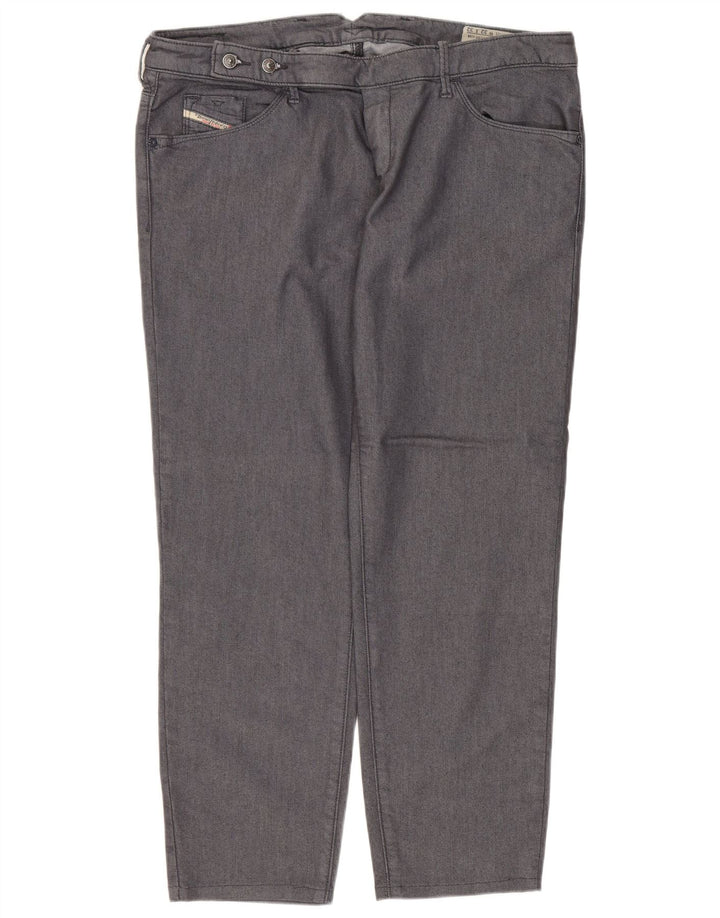 Vaqueros Rectos Diesel Mujer W32 L26 Algodón Gris