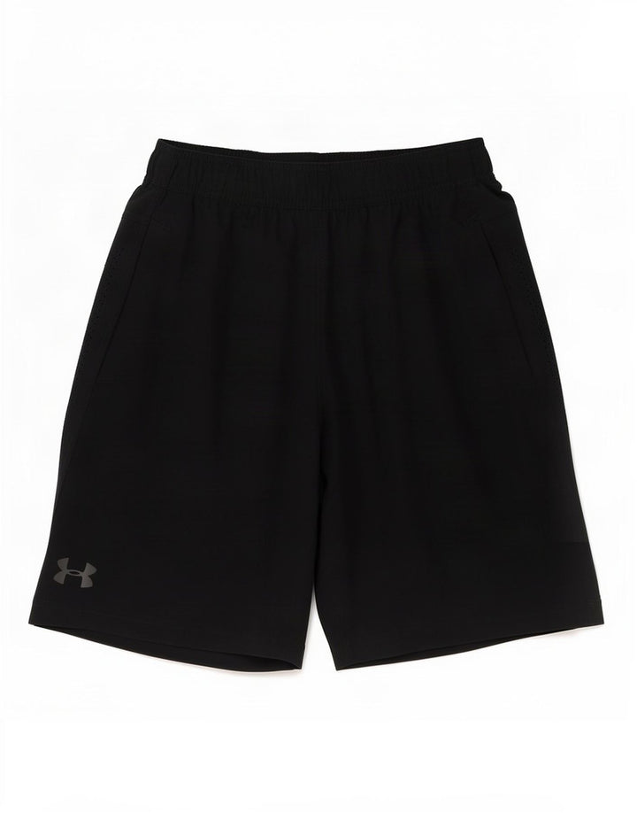 Under Armour Pantalones cortos deportivos para hombre pequeño negro
