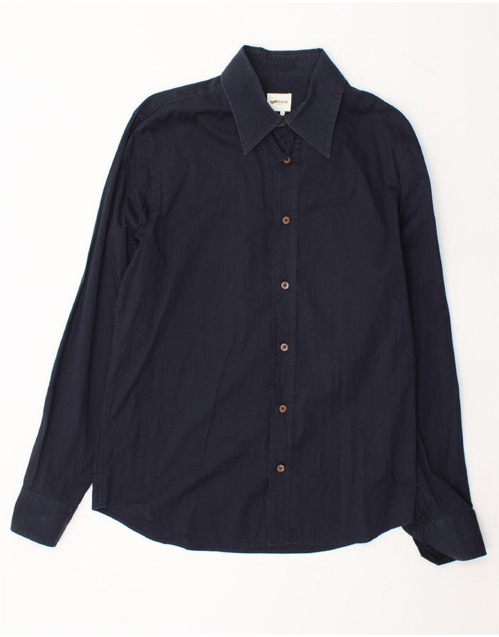 GAS Mens Basic Shirt XL Navy Blue Cotton Vintage Gas and Second-Hand Gas from Messina Hembry 