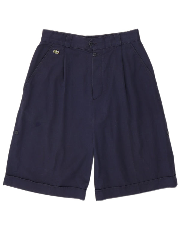 Lacoste Mens Pegged Chino Shorts Size 42 Medium W28 Navy Blue Cotton