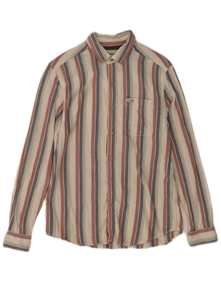 Wrangler Camisa Regular Fit De Algodón A Rayas Multicolor Pequeña Para Hombre