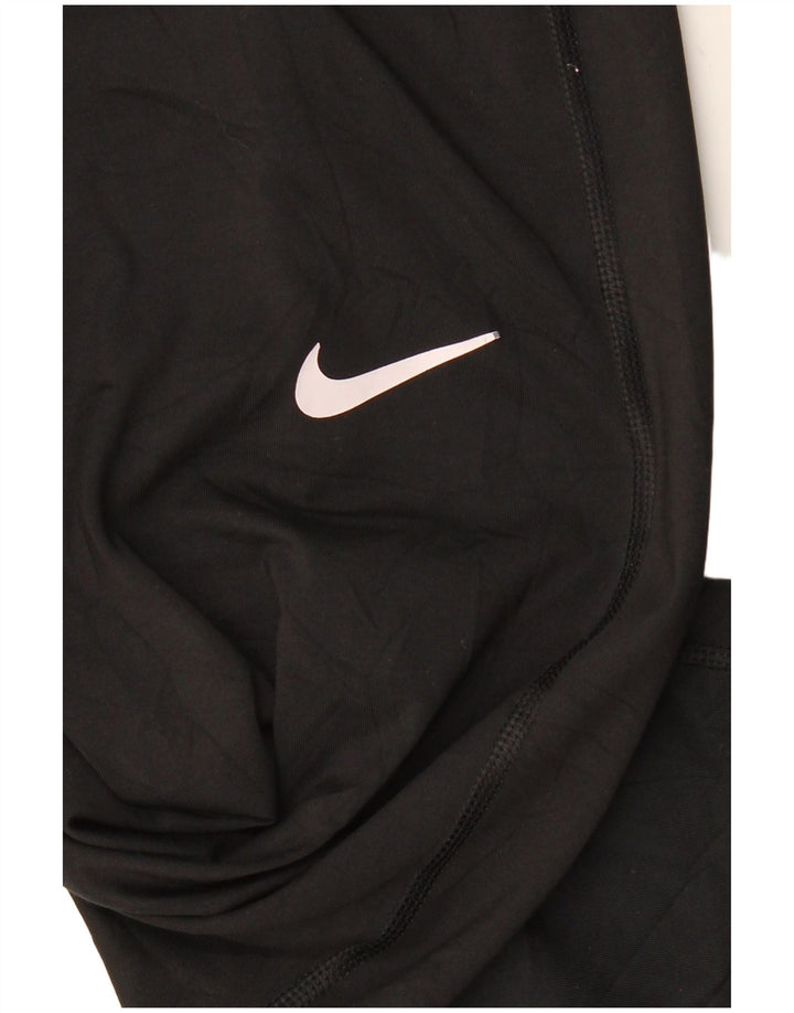 NIKE Leggings gráficos Dri Fit para mujer UK 10 Small Poliéster negro