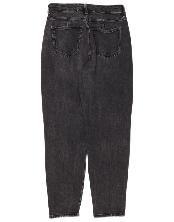 Marks & Spencer Vaqueros Mom Tapered para Mujer UK 8 Small W28 L26 Negro