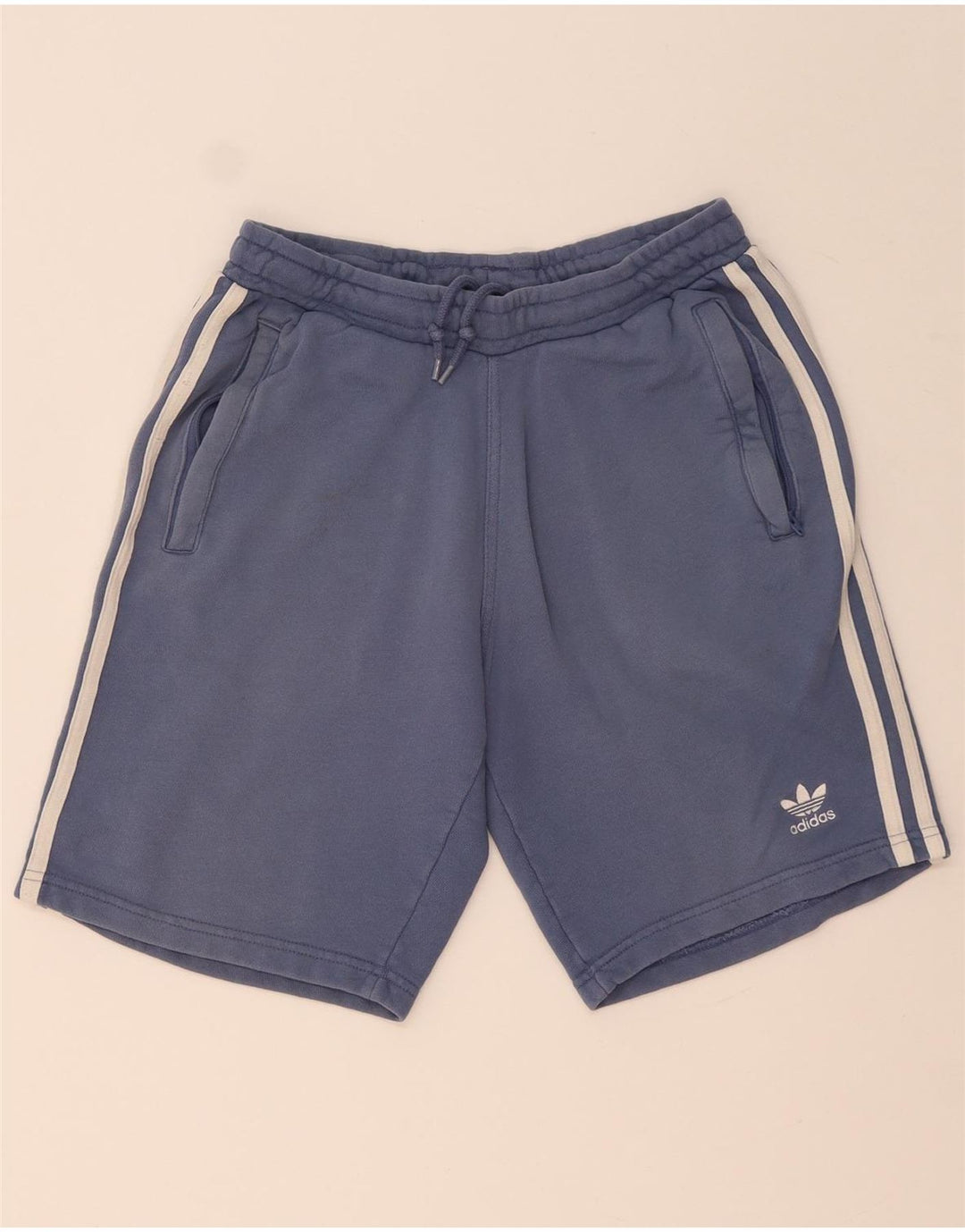 Adidas Hombre Pantalones Cortos Deportivos Pequeño Algodón Azul