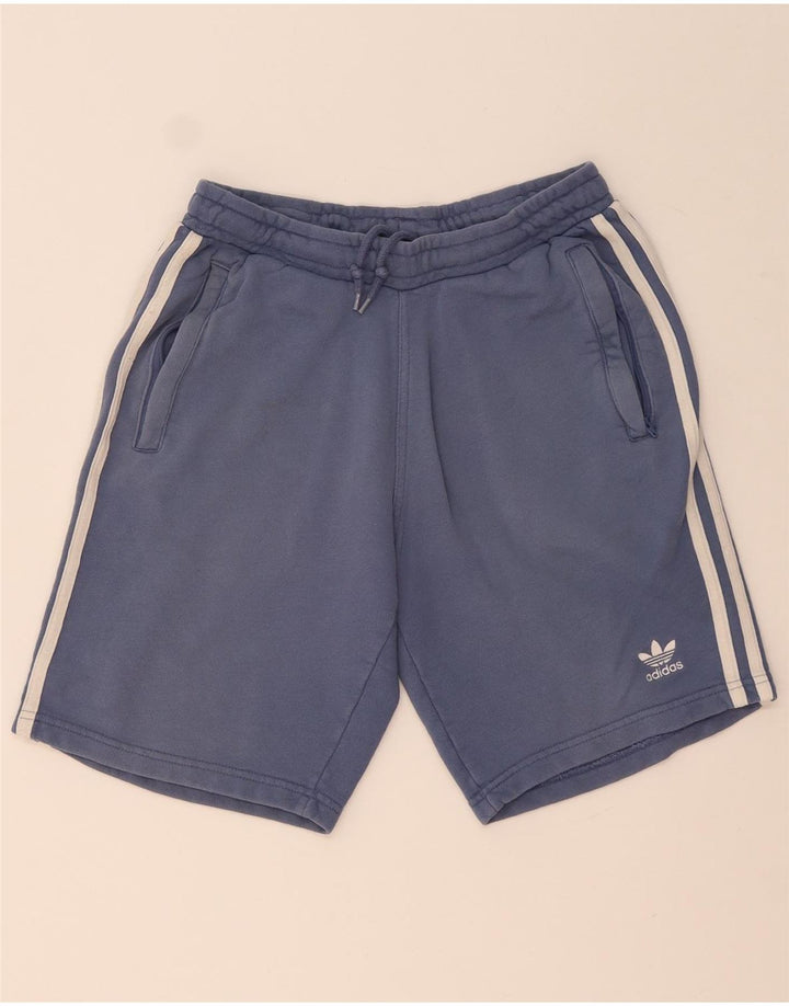 Adidas Hombre Pantalones Cortos Deportivos Pequeño Algodón Azul