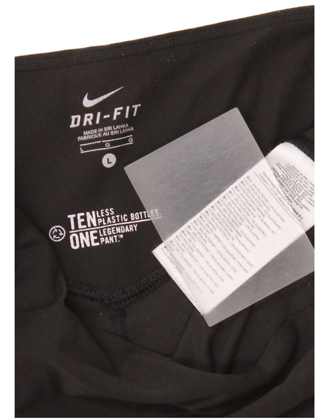 Nike Leggings Dri Fit para mujer UK 46 Grande Poliéster negro