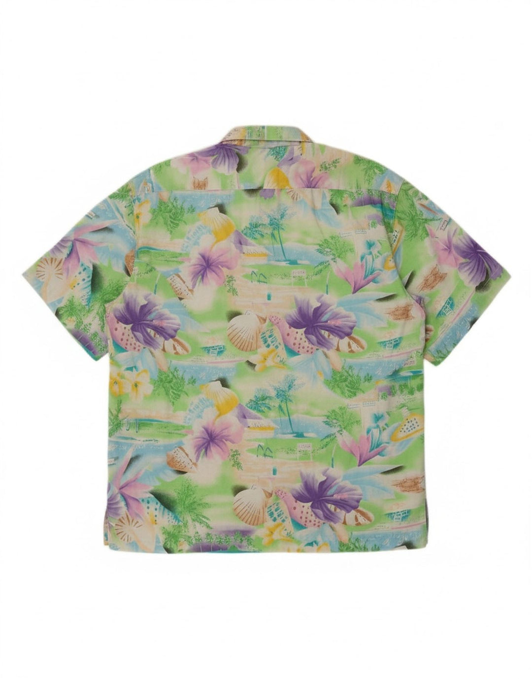 HOBIE Mens Hawaiian Short Sleeve Shirt Medium Multicoloured Floral