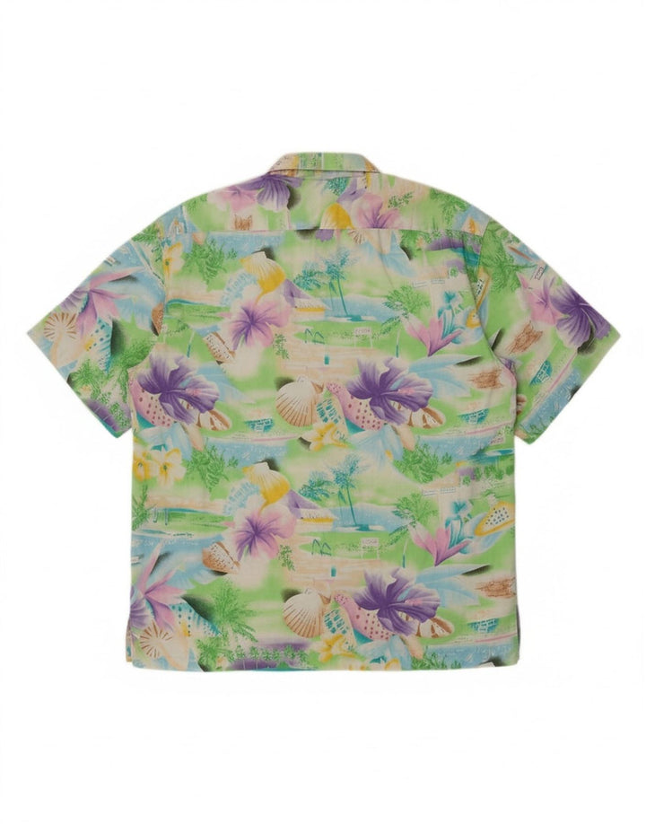 HOBIE Mens Hawaiian Short Sleeve Shirt Medium Multicoloured Floral