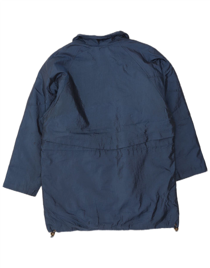 LONDON FOG Chaqueta cortavientos extragrande para mujer UK 10 Small Azul marino