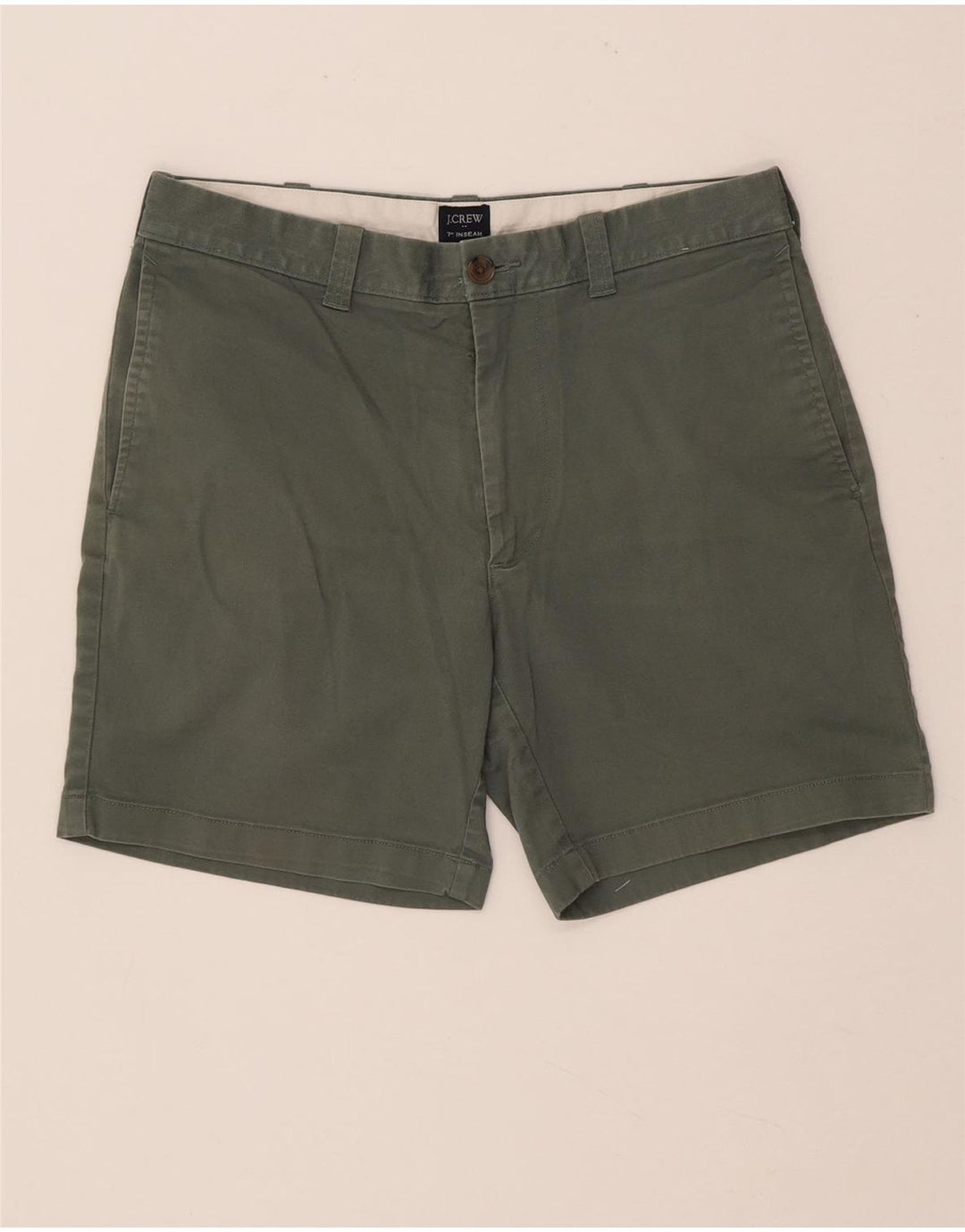J. Crew Pantalones cortos chinos para hombre W31 Algodón caqui medio