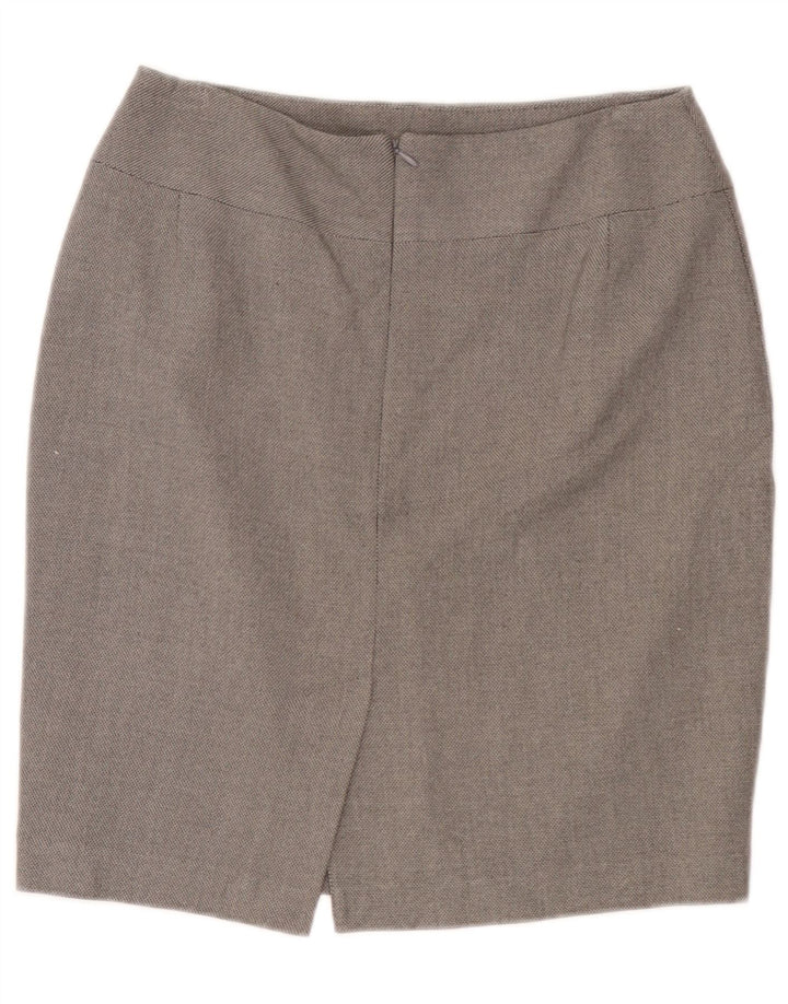 Marks & Spencer Falda lápiz para mujer UK 10 Small W30 Poliéster gris