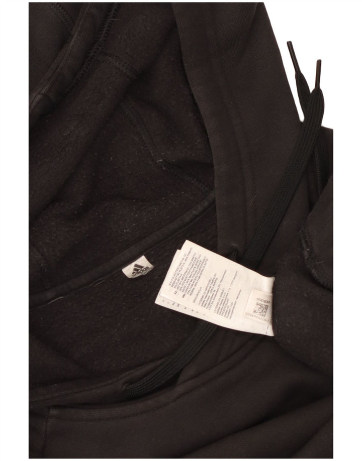 Adidas Hombre Sudadera Con Capucha Jumper Medium Negro Algodón