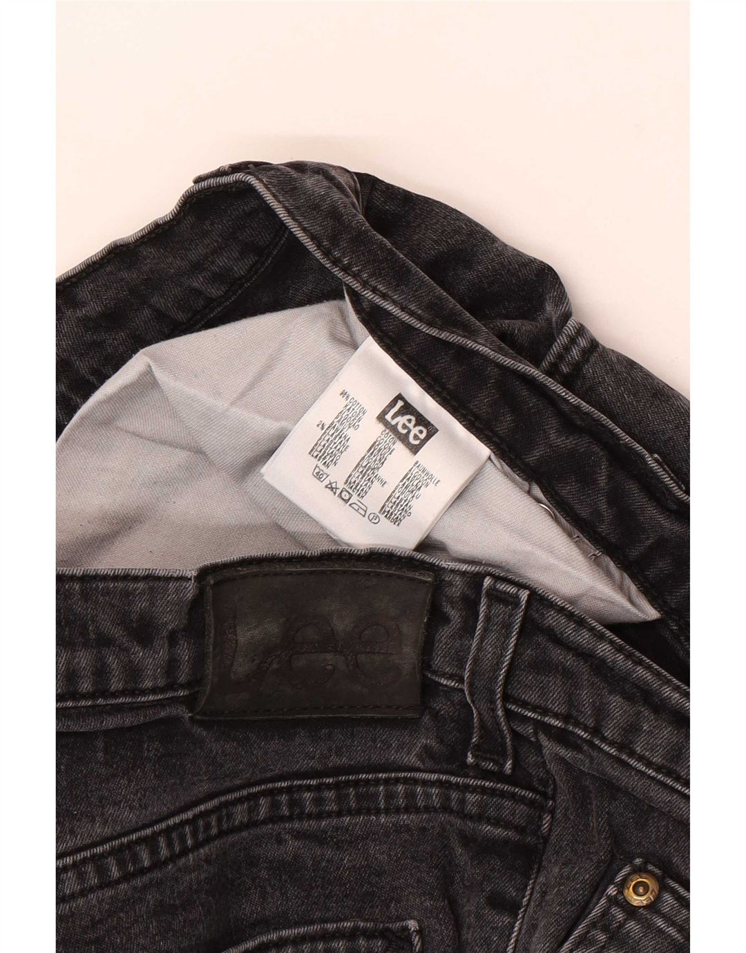 Lee Vaqueros Rectos Brooklyn para Hombre W36 L36 Algodón Negro
