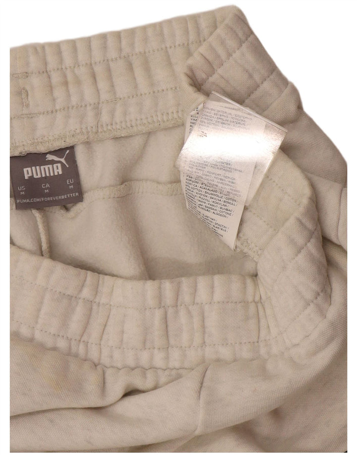 Pantalones De Chándal Puma Joggers Medium Blanco Algodón Hombre