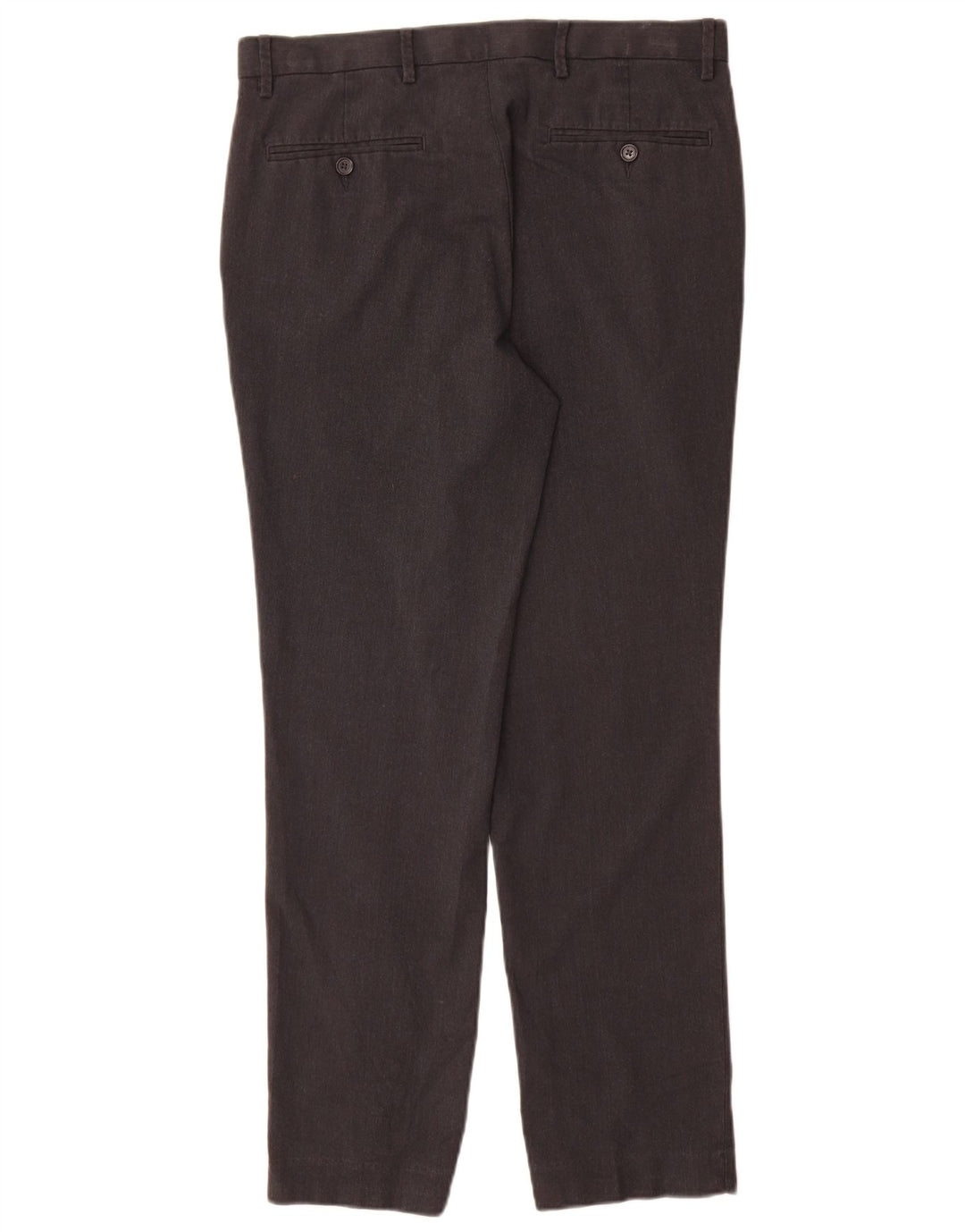 Marks & Spencer Pantalón de traje ajustado para hombre W32 L31 Poliéster gris