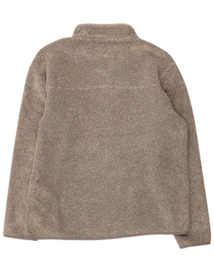 Marks & Spencer - Sudadera con cuello y cremallera para hombre, talla grande, poliéster gris