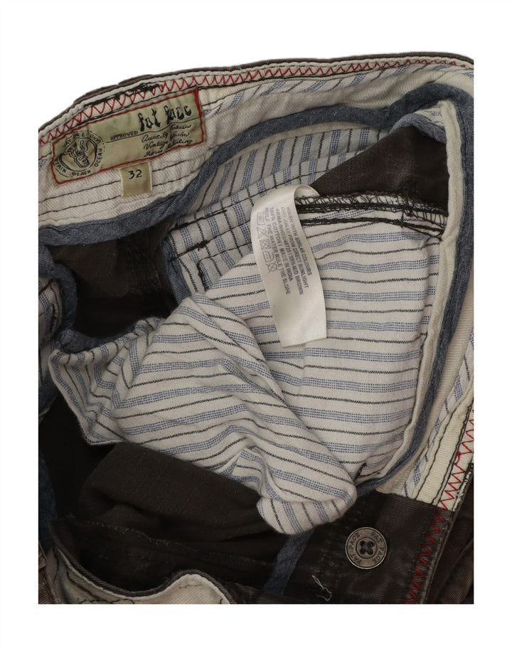 Pantalones cortos cargo para hombre Fat Face W32 Algodón gris medio