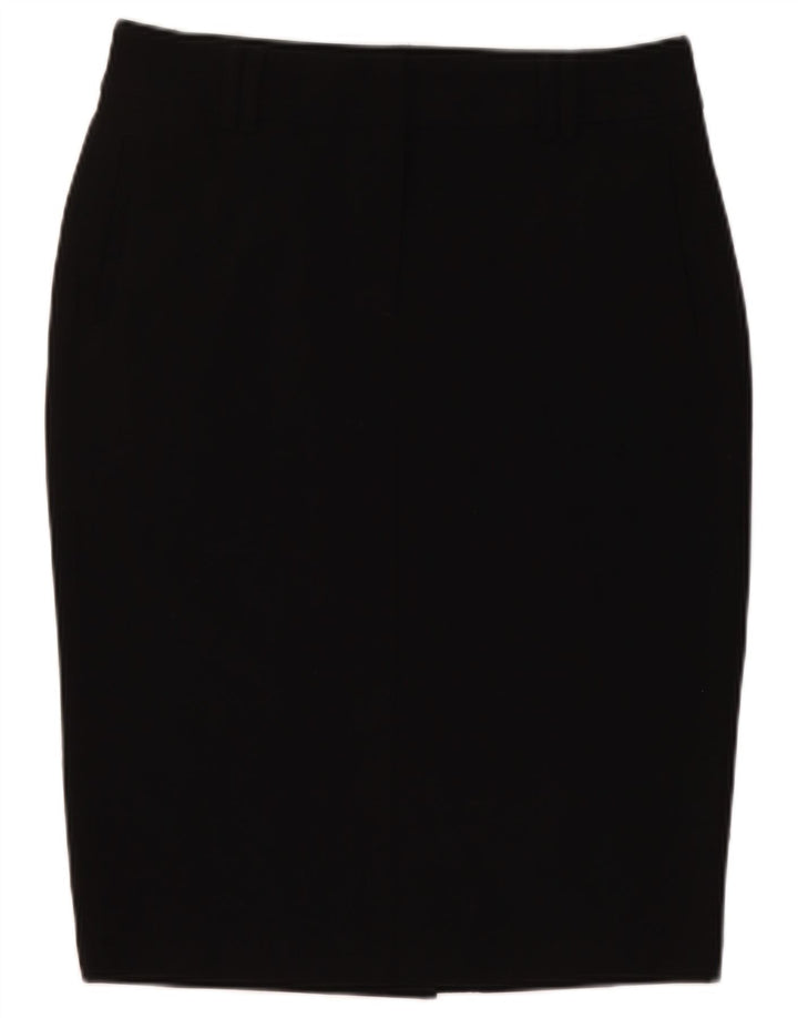 Marks & Spencer Falda lápiz para mujer UK 12 Medium W30 Poliéster negro