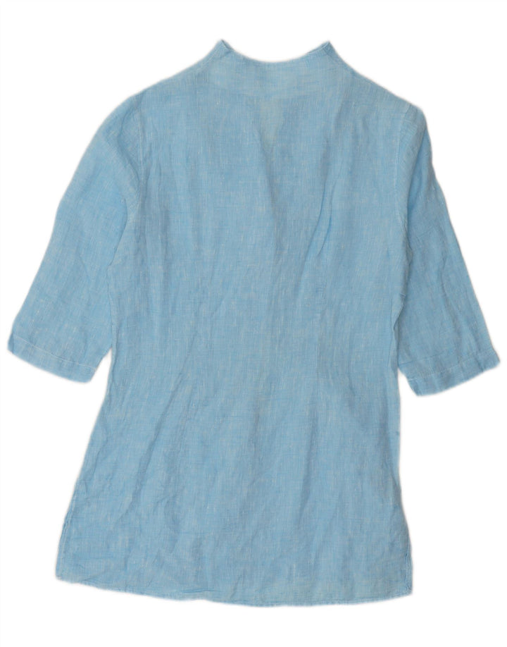 Naracamicee Camisa de manga 3/4 para mujer UK 42 Azul medio