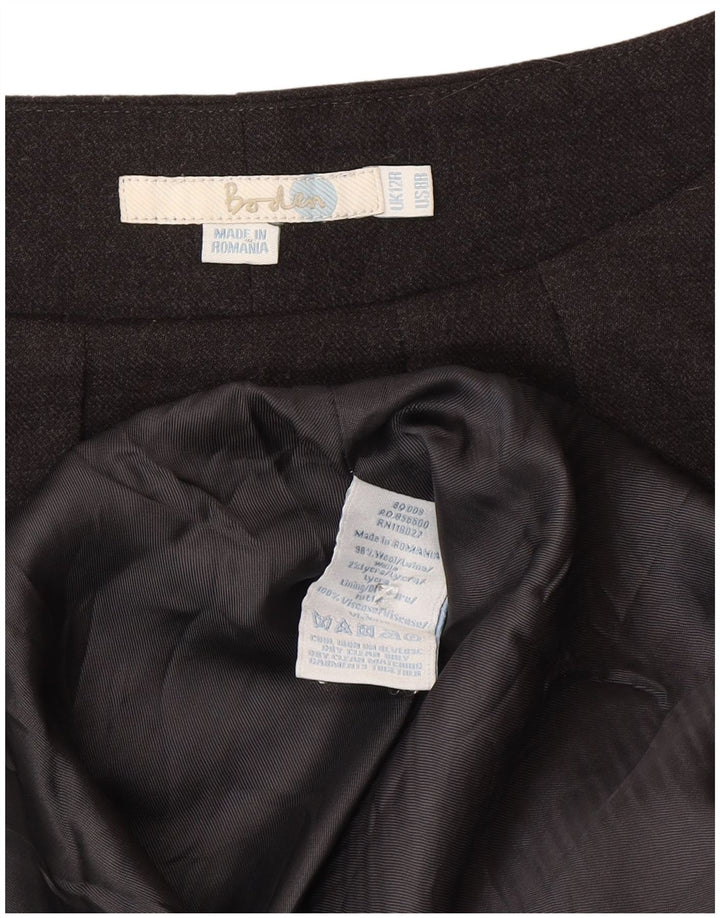 Boden Vestido tubo regular de manga 3/4 para mujer UK 42 Lana gris medio