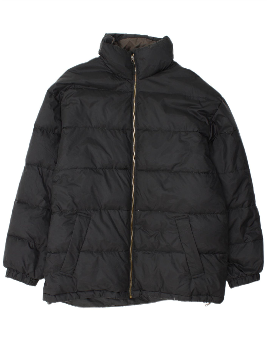 LE FROG Chaqueta acolchada holgada para hombre UK 38 Mediana Poliamida negra