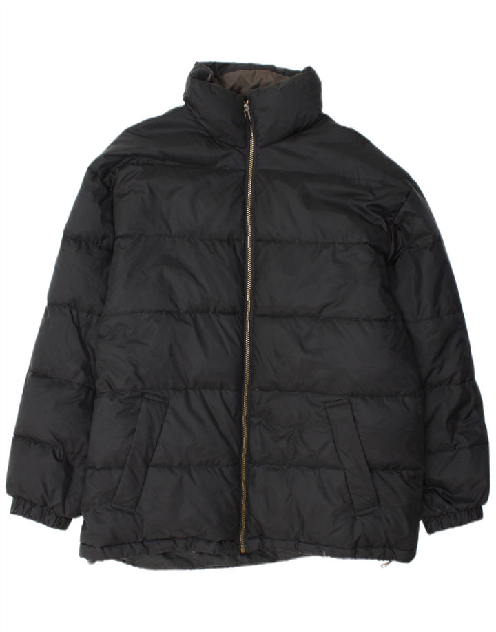 LE FROG Chaqueta acolchada holgada para hombre UK 38 Mediana Poliamida negra