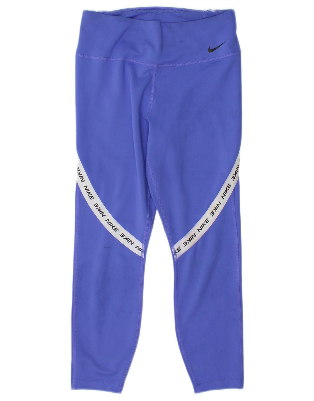 Nike Leggings capri gráficos para mujer UK 8 Pequeño azul Colorblock Poliéster