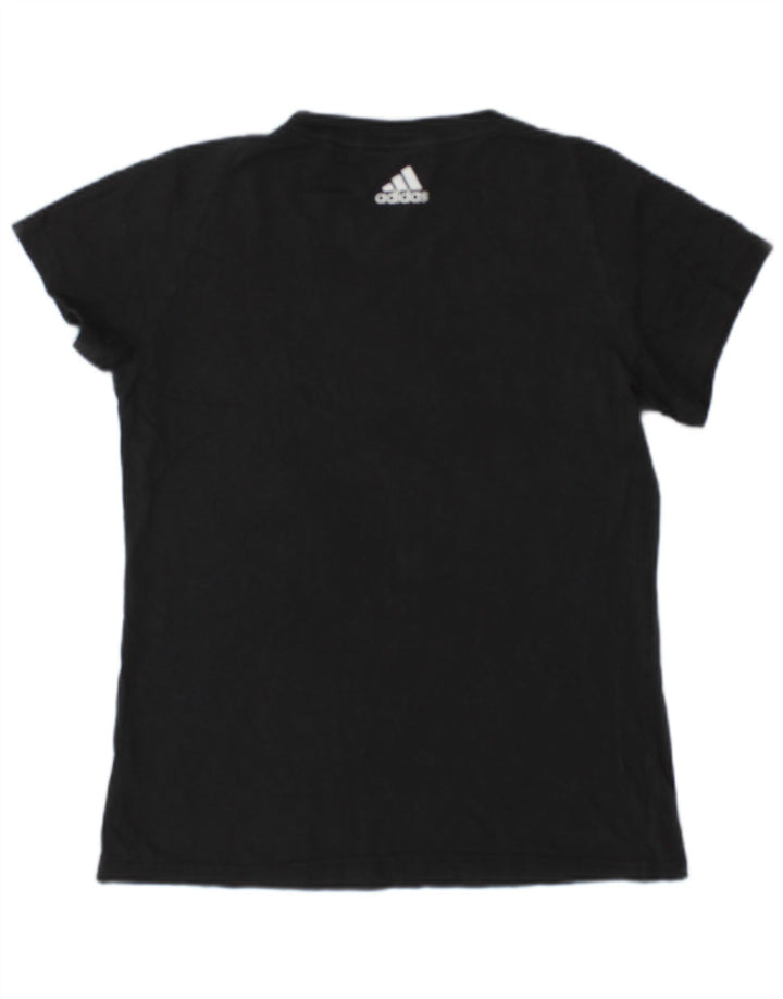 Adidas Camiseta gráfica para mujer Top UK 12/14 Gris medio