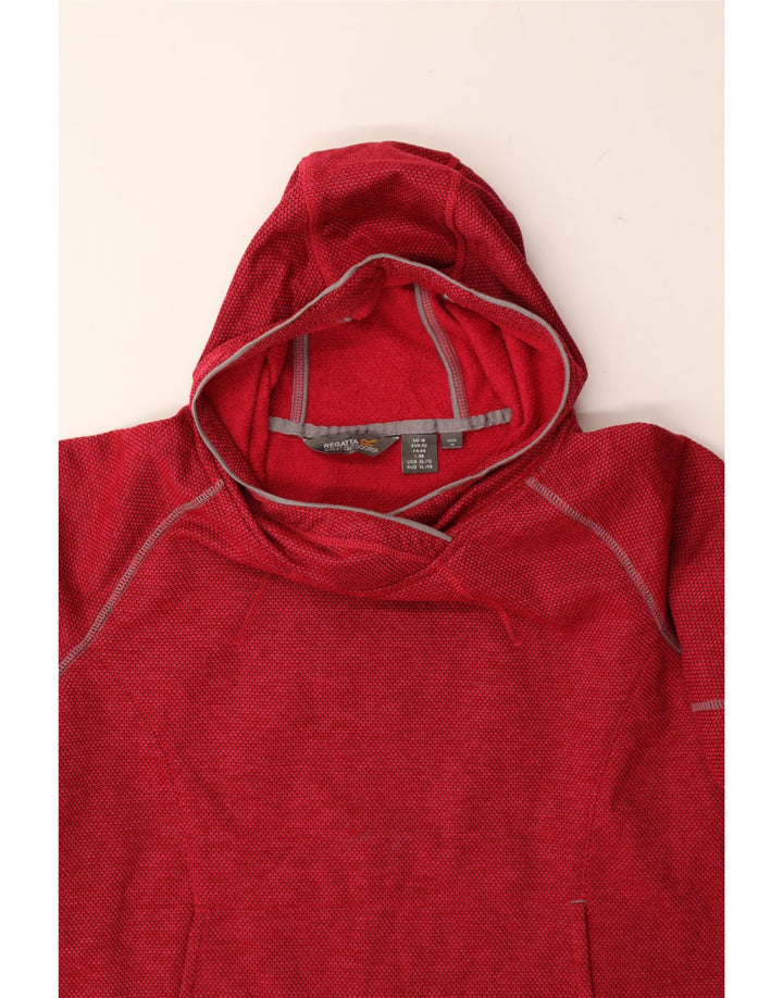 REGATTA Womens Hoodie Jumper UK 12 Medium Red Spotted Vintage Regatta and Second-Hand Regatta from Messina Hembry 
