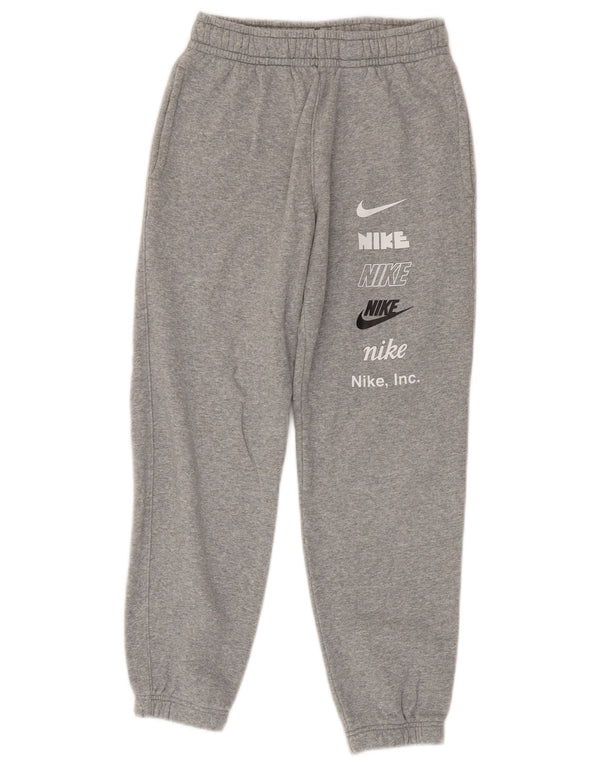 Nike Boys Graphic Chándal Pantalones Joggers 12-13 años Grande Gris Moteado
