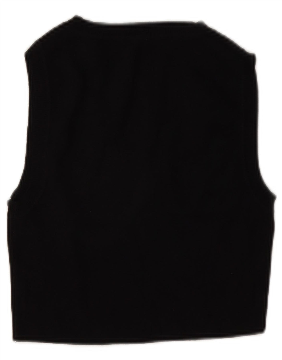 Zara Mujer Crop Vest Top UK 42 Medium Viscosa Negra