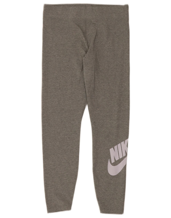 NIKE Leggings gráficos para mujer UK 44 Algodón gris grande