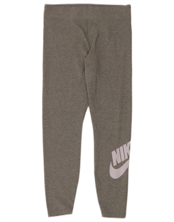 NIKE Leggings gráficos para mujer UK 44 Algodón gris grande