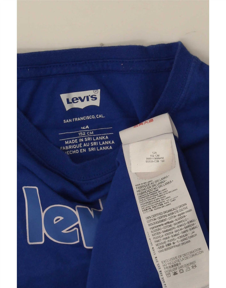 Levi's Camiseta gráfica para niño Top 11-12 años Azul Algodón