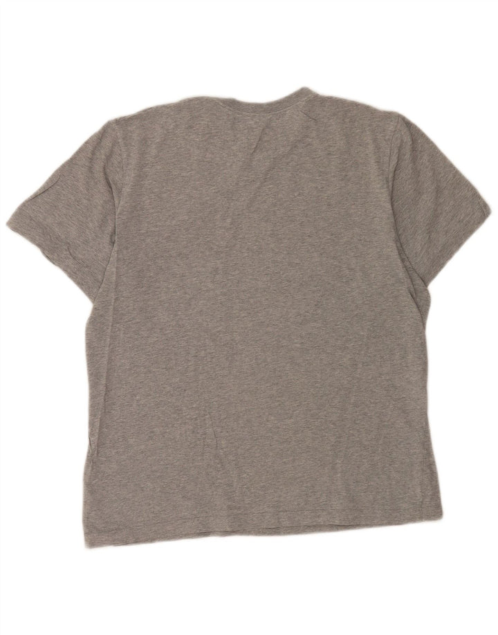 Camiseta Nike Hombre Top Gris Medio De Algodón Moteado
