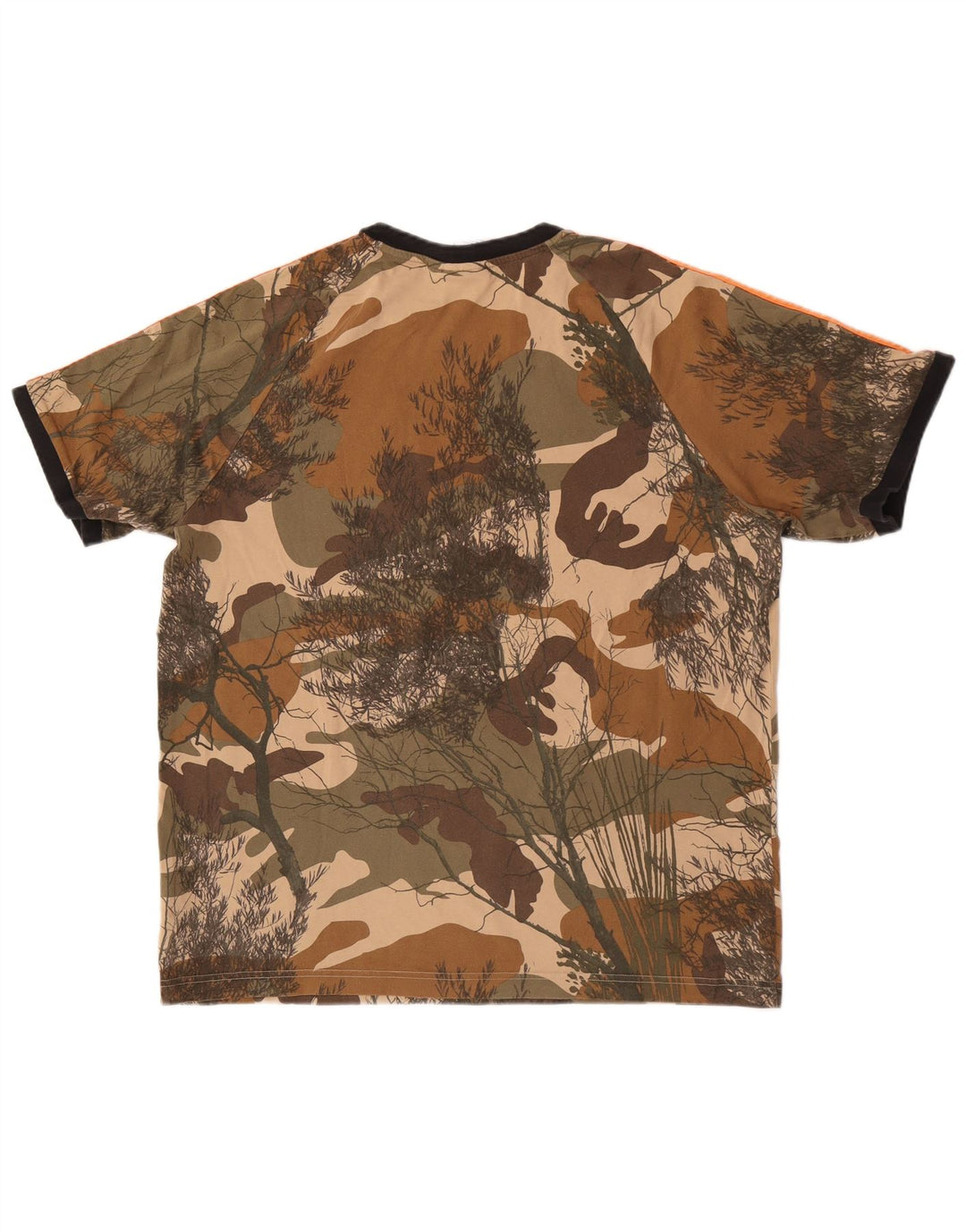 Adidas Hombre Camiseta Top Grande Multicolor Camuflaje Algodón